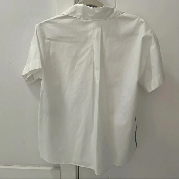 Zara White Blouse with Details on the side- Size XS; Worn Once - Picture 9 of 9